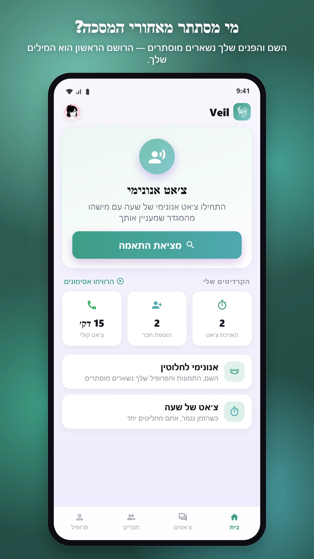 100% אנונימי